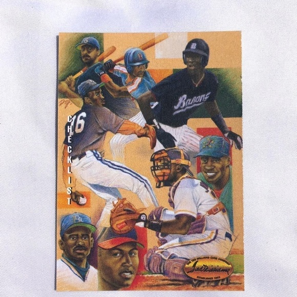 1994 Ted Williams card company checklist w/ Michael Jordon & Derek Jeter - Picture 7 of 10